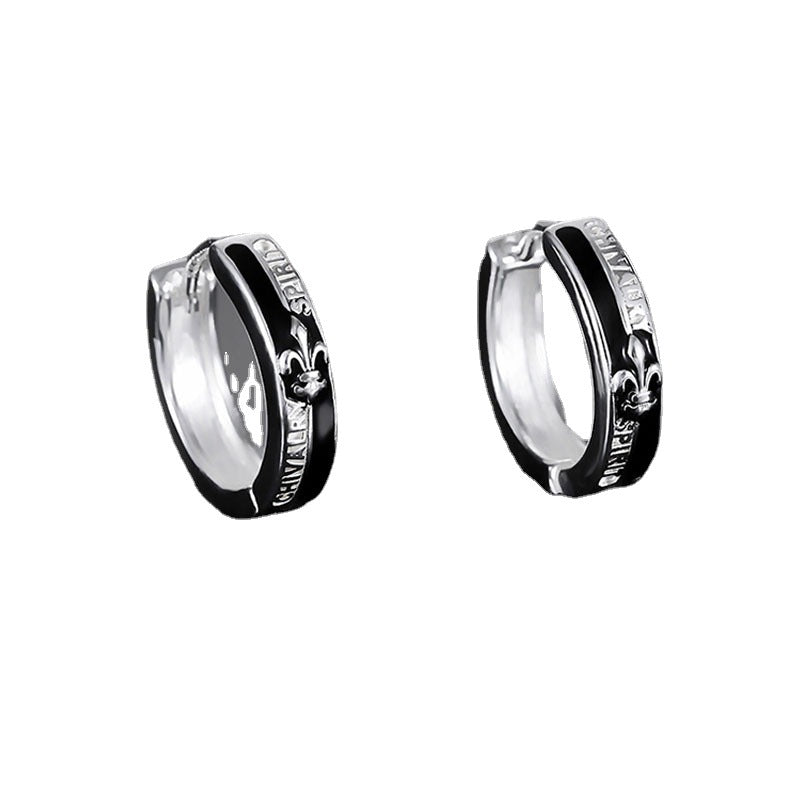 Wholesale Knight Spirit Cross Copper Earrings